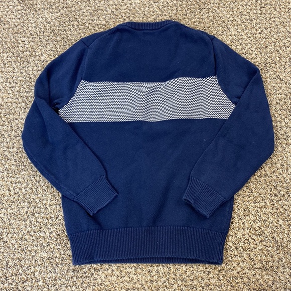 NWOT J.Crew Jacquard Stripe Cotton Crewneck Sweater - Picture 3 of 8